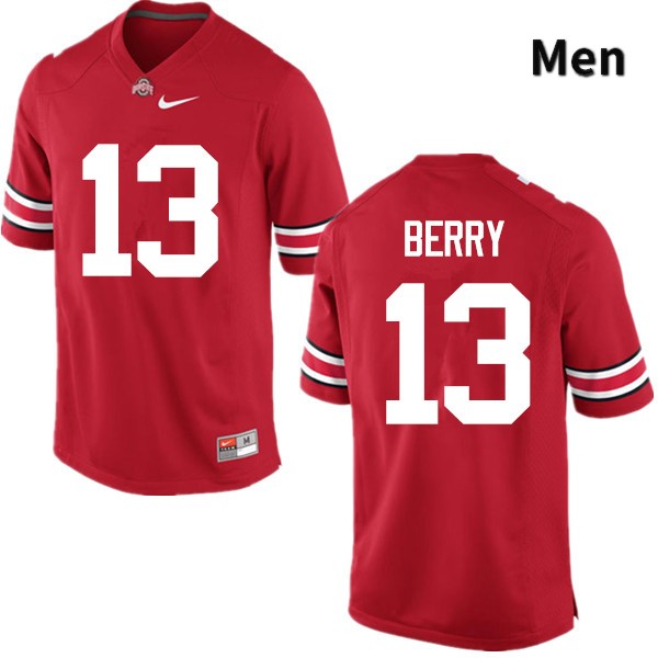 Ohio State Buckeyes Rashod Berry Men's #13 Red Game Stitched College Football Jersey